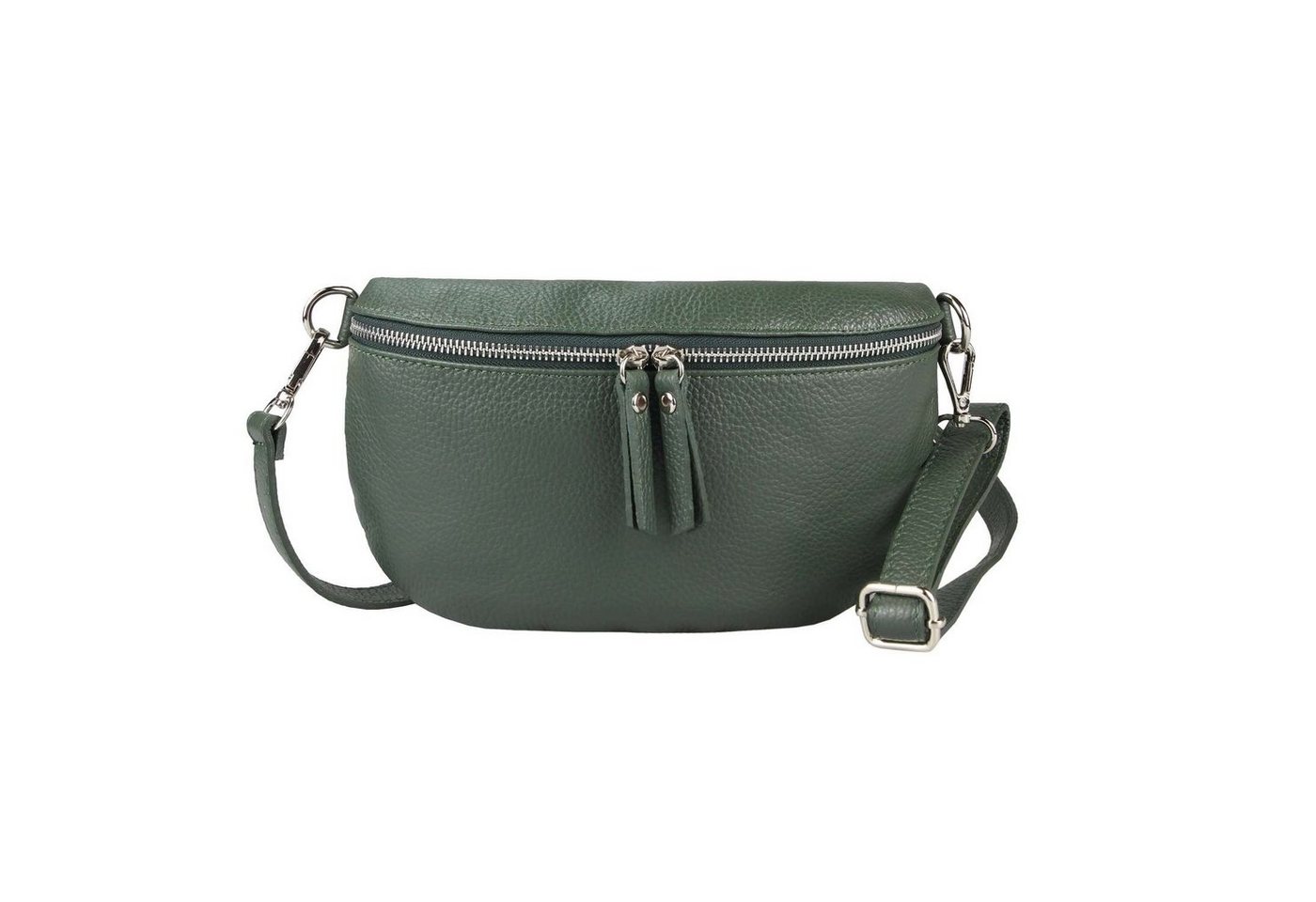 ITALYSHOP24 Bauchtasche Damen Leder Gürteltasche Hüfttasche CrossBody Bag, als Schultertasche, CrossOver, Umhängetasche tragbar von ITALYSHOP24