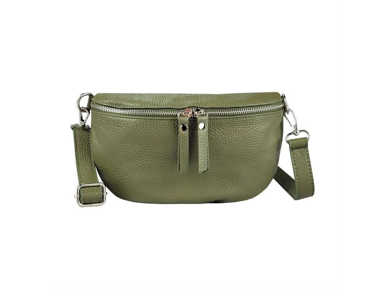 ITALYSHOP24 Bauchtasche Damen Leder Gürteltasche Hüfttasche CrossBody Bag, als Schultertasche, CrossOver, Umhängetasche tragbar von ITALYSHOP24