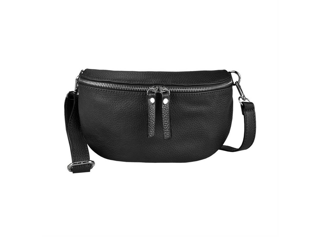 ITALYSHOP24 Bauchtasche Damen Leder Gürteltasche Hüfttasche CrossBody Bag, als Schultertasche, CrossOver, Umhängetasche tragbar von ITALYSHOP24