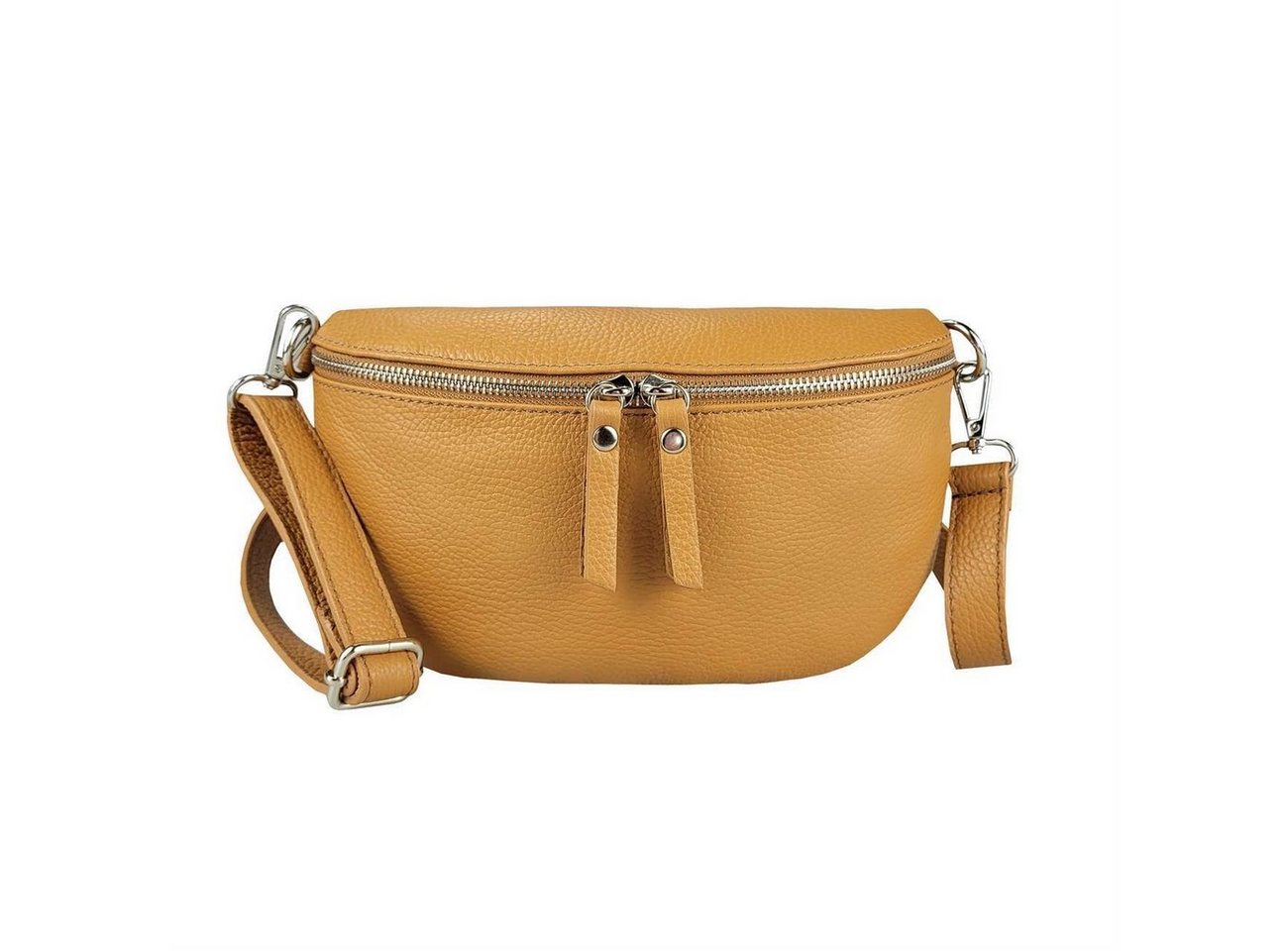 ITALYSHOP24 Bauchtasche Damen Leder Gürteltasche Hüfttasche CrossBody Bag, als Schultertasche, CrossOver, Umhängetasche tragbar von ITALYSHOP24