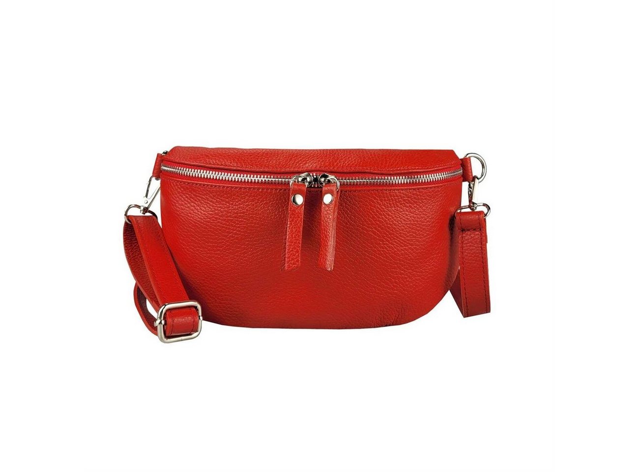 ITALYSHOP24 Bauchtasche Damen Leder Gürteltasche Hüfttasche CrossBody Bag, als Schultertasche, CrossOver, Umhängetasche tragbar von ITALYSHOP24