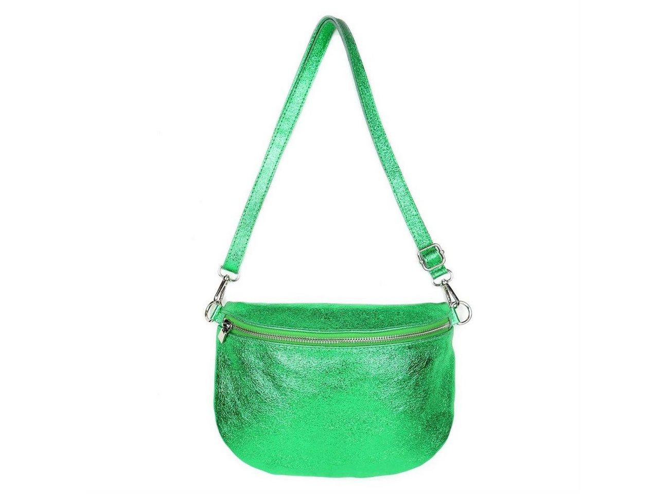 ITALYSHOP24 Bauchtasche Damen Leder Gürteltasche Hüfttasche CrossBody Handytasche, als Schultertasche, CrossOver, Umhängetasche tragbar von ITALYSHOP24