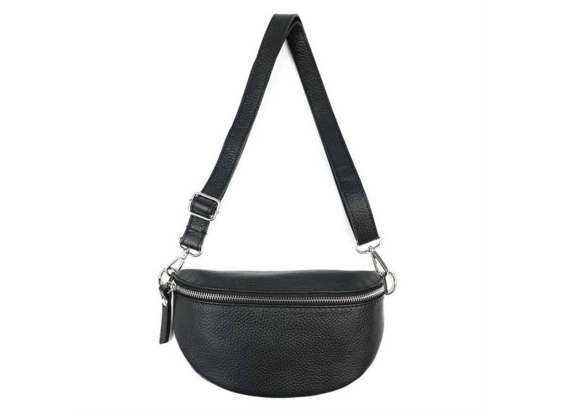 ITALYSHOP24 Bauchtasche Made in Italy Damen Leder Gürteltasche Hüfttasche Brusttasche Bodybag (Spar-Set aus einer Tasche mit dem Ledergurt, Crossbody Bag mit einem Leder Riemen), Handytasche von ITALYSHOP24