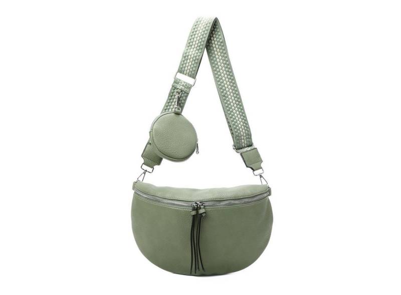 ITALYSHOP24 Gürteltasche Damen XL Gürtel- Bauchtasche Umhängetasche Cross Bodybag Handytasche, LEICHT Gewicht ZUSATZ Tasche Brusttasche Schultertasche Taschengurt von ITALYSHOP24