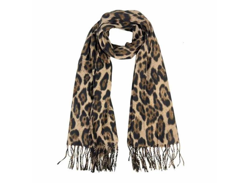 ITALYSHOP24 Modeschal Damen XL Schal Leopard Halstuch Tuch Winterschal Deckenschal Leo Stola, (finden Sie Leo Taschen bei uns), weicher und warmer Scarf Poncho Leo Karo Muster Animal Print Herbst von ITALYSHOP24