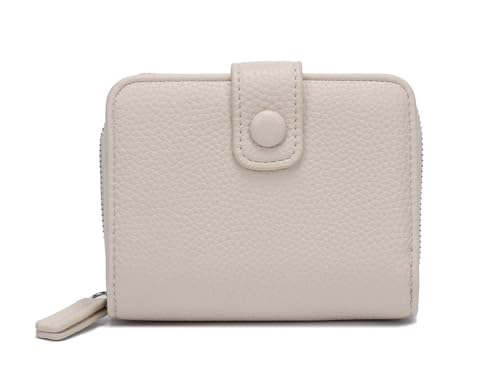 Damen GELDBÖRSE Brieftasche Wallet Geldtasche Portemonnaie Kreditkartenetu Portafoglio Kartenetui Geldbeutel Beige von ITALYSHOP24