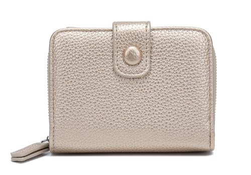 Damen GELDBÖRSE Brieftasche Wallet Geldtasche Portemonnaie Kreditkartenetu Portafoglio Kartenetui Geldbeutel Gold von ITALYSHOP24