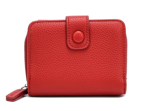 Damen GELDBÖRSE Brieftasche Wallet Geldtasche Portemonnaie Kreditkartenetu Portafoglio Kartenetui Geldbeutel Rot von ITALYSHOP24