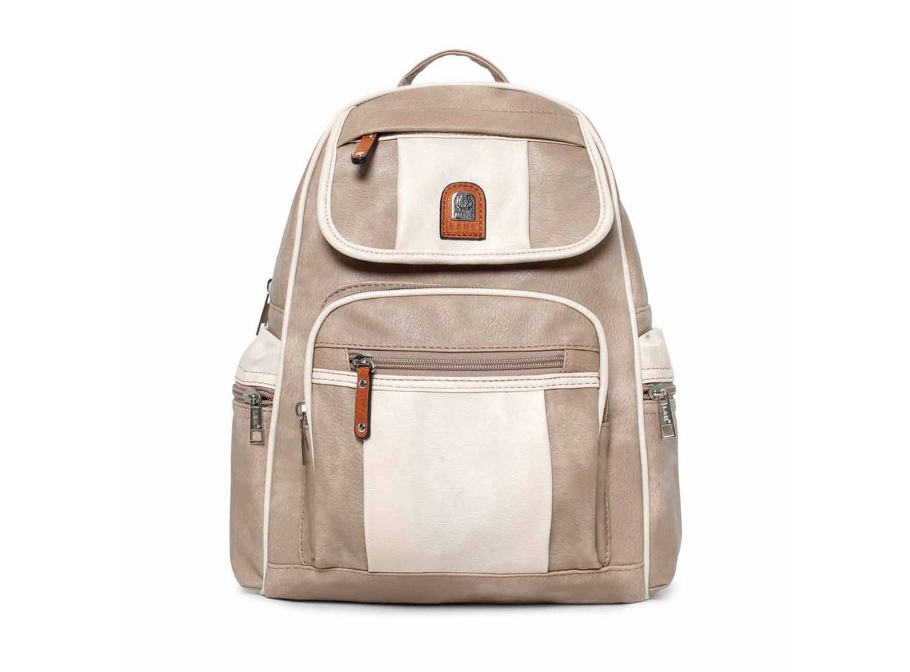 ITALYSHOP24 Rucksack Damen CityRucksack Tasche Umhängetasche, Tagesrucksack Daypack Handtasche Stadtrucksack BackPack von ITALYSHOP24