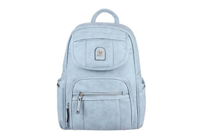 ITALYSHOP24 Rucksack Damen CityRucksack Tasche Umhängetasche, als Rucksack & Handtasche tragbar, viele Farben/Variationen von ITALYSHOP24
