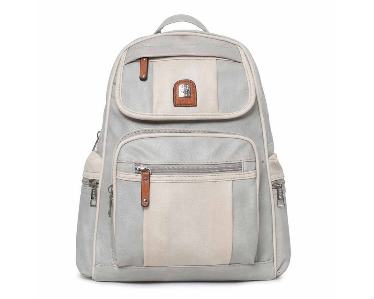 ITALYSHOP24 Rucksack Damen CityRucksack Tasche Umhängetasche, als Rucksack & Handtasche tragbar, viele Farben/Variationen von ITALYSHOP24