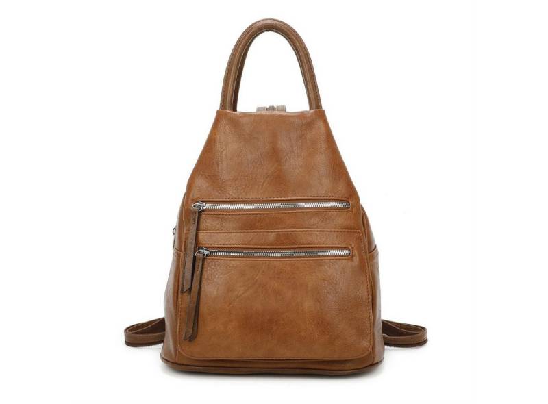 ITALYSHOP24 Rucksack Damen Freizeitrucksack Tasche Umhängetasche, CityRucksack Handtasche Backpack Tagesrucksack Daypack von ITALYSHOP24