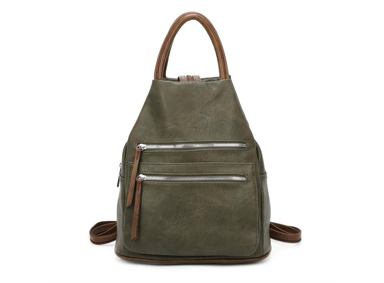 ITALYSHOP24 Rucksack Damen Freizeitrucksack Tasche Umhängetasche, CityRucksack Handtasche Backpack Tagesrucksack Daypack von ITALYSHOP24