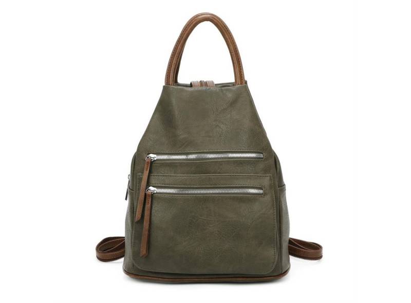 ITALYSHOP24 Rucksack Damen Freizeitrucksack Tasche Umhängetasche, CityRucksack Handtasche Backpack Tagesrucksack Daypack von ITALYSHOP24
