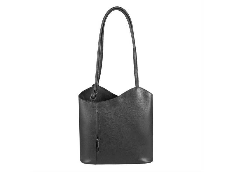 ITALYSHOP24 Rucksack Made in Italy Damen Leder Tasche BackPack Schultertasche Daypack Reise, Handtasche Ledertasche Backpack Umhängetasche Urlaub CityRucksack von ITALYSHOP24