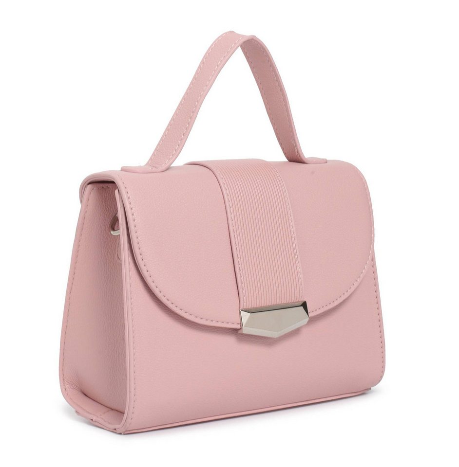 ITALYSHOP24 Schultertasche DAMEN TASCHE MINI Body Bag Umhängetasche Clutch Crossover klein leicht (Spar-Set:Tasche mit Gurt+Zusatz Muster-Umhängeband, 2-tlg), Messenger Handy Smartphone Crossbag Freizeit Abend Urlaub LEDER OPTIK von ITALYSHOP24