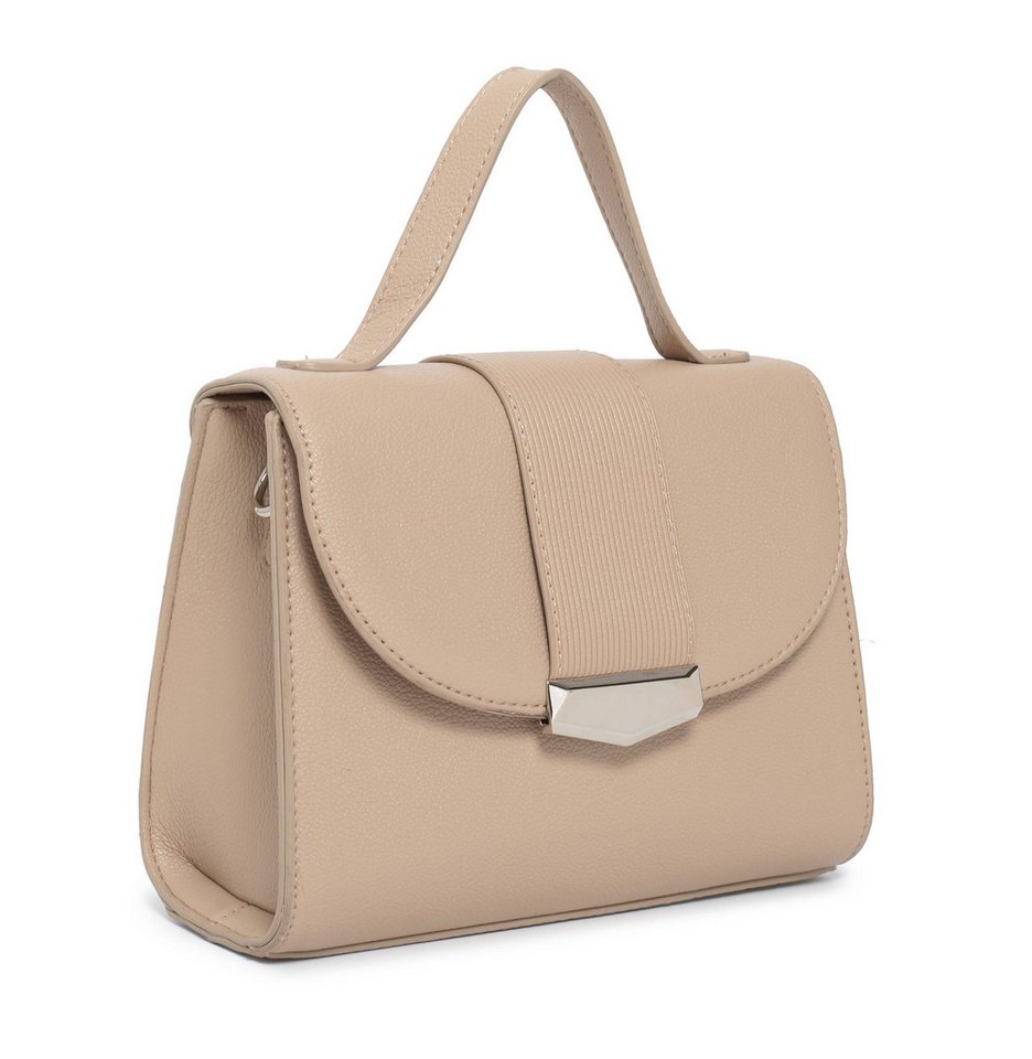 ITALYSHOP24 Schultertasche DAMEN TASCHE MINI Body Bag Umhängetasche Clutch Crossover klein leicht (Spar-Set:Tasche mit Gurt+Zusatz Muster-Umhängeband, 2-tlg), Messenger Handy Smartphone Crossbag Freizeit Abend Urlaub LEDER OPTIK von ITALYSHOP24