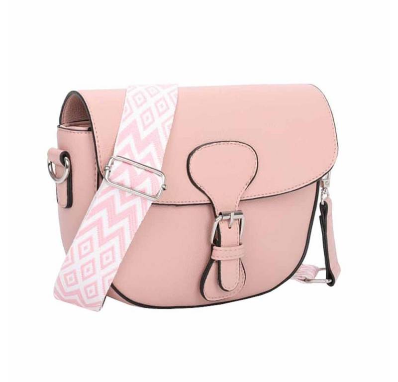 ITALYSHOP24 Schultertasche DAMEN TASCHE MINI Shopper Crossover Bodybag Umhängetasche Handtasche (Spar-Set:Tasche mit Gurt, leicht Gewicht, 2-tlg., mit Henkel & Schultergurt), Crossbag Messenger Handy Smartphone Freizeit Überschlagtasche Reise von ITALYSHOP24