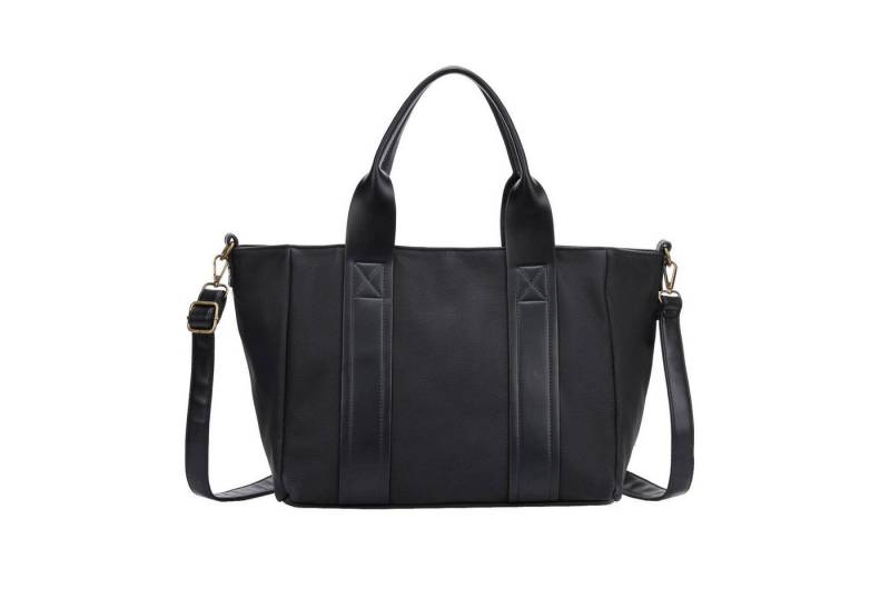 ITALYSHOP24 Schultertasche DAMEN TASCHE Shopper Business Umhängetasche Freizeittasche Urlaub, CrossOver Tote Bag Aktentasche Henkeltasche Leder Optik City Bag Reise von ITALYSHOP24