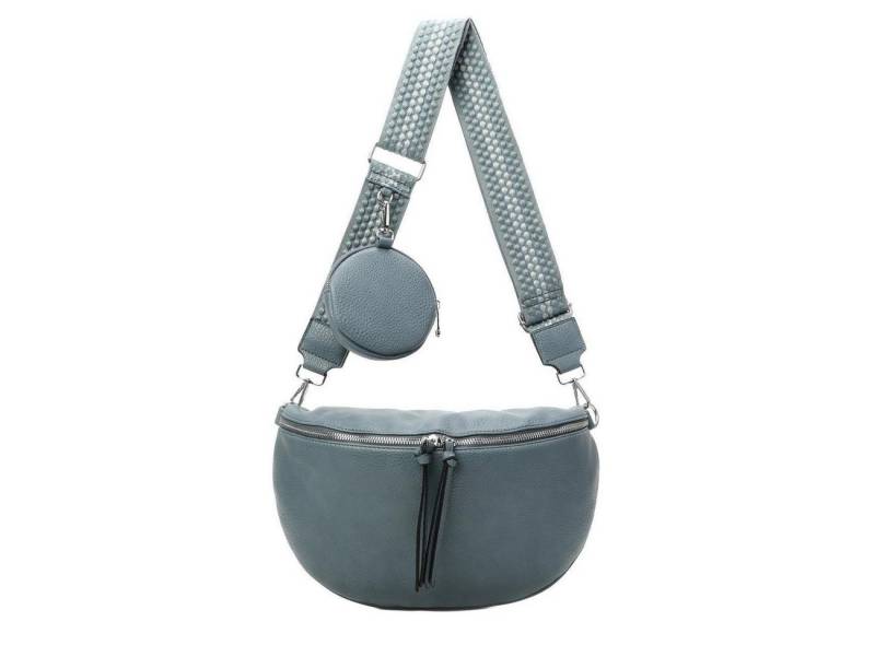 ITALYSHOP24 Schultertasche Damen Brusttasche Umhängetasche CrossBody Lederoptik Bag + Muster Gurt, Messenger Hüfttasche Bodybag Gürteltasche Bauchtasche / leicht Gewicht von ITALYSHOP24