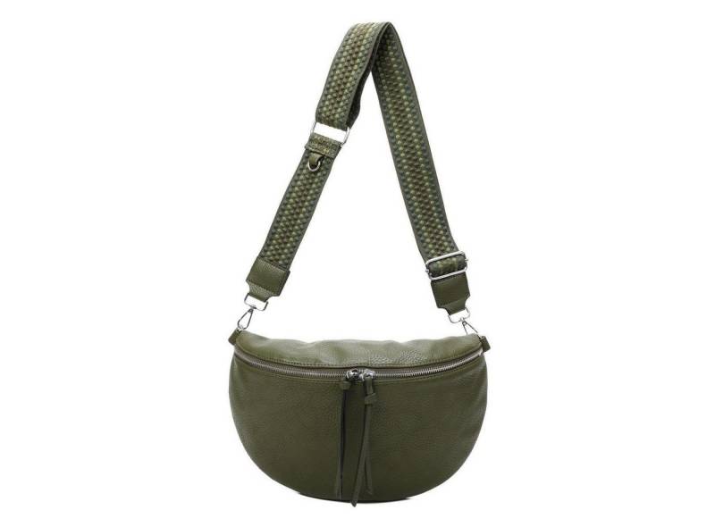 ITALYSHOP24 Schultertasche Damen Brusttasche Umhängetasche CrossBody Lederoptik Bag + Muster Gurt, Messenger Hüfttasche Bodybag Gürteltasche Bauchtasche / leicht Gewicht von ITALYSHOP24