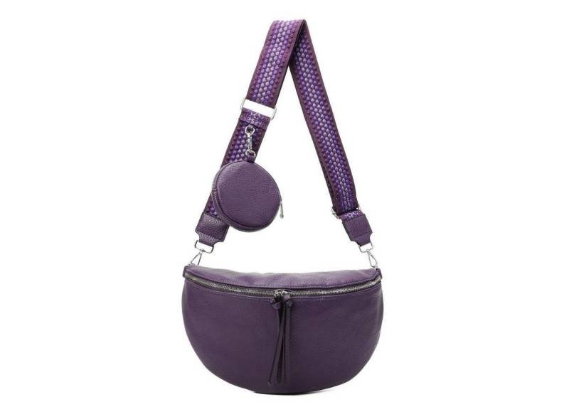 ITALYSHOP24 Schultertasche Damen Brusttasche Umhängetasche CrossBody Lederoptik Bag + Muster Gurt, Messenger Hüfttasche Bodybag Gürteltasche Bauchtasche / leicht Gewicht von ITALYSHOP24