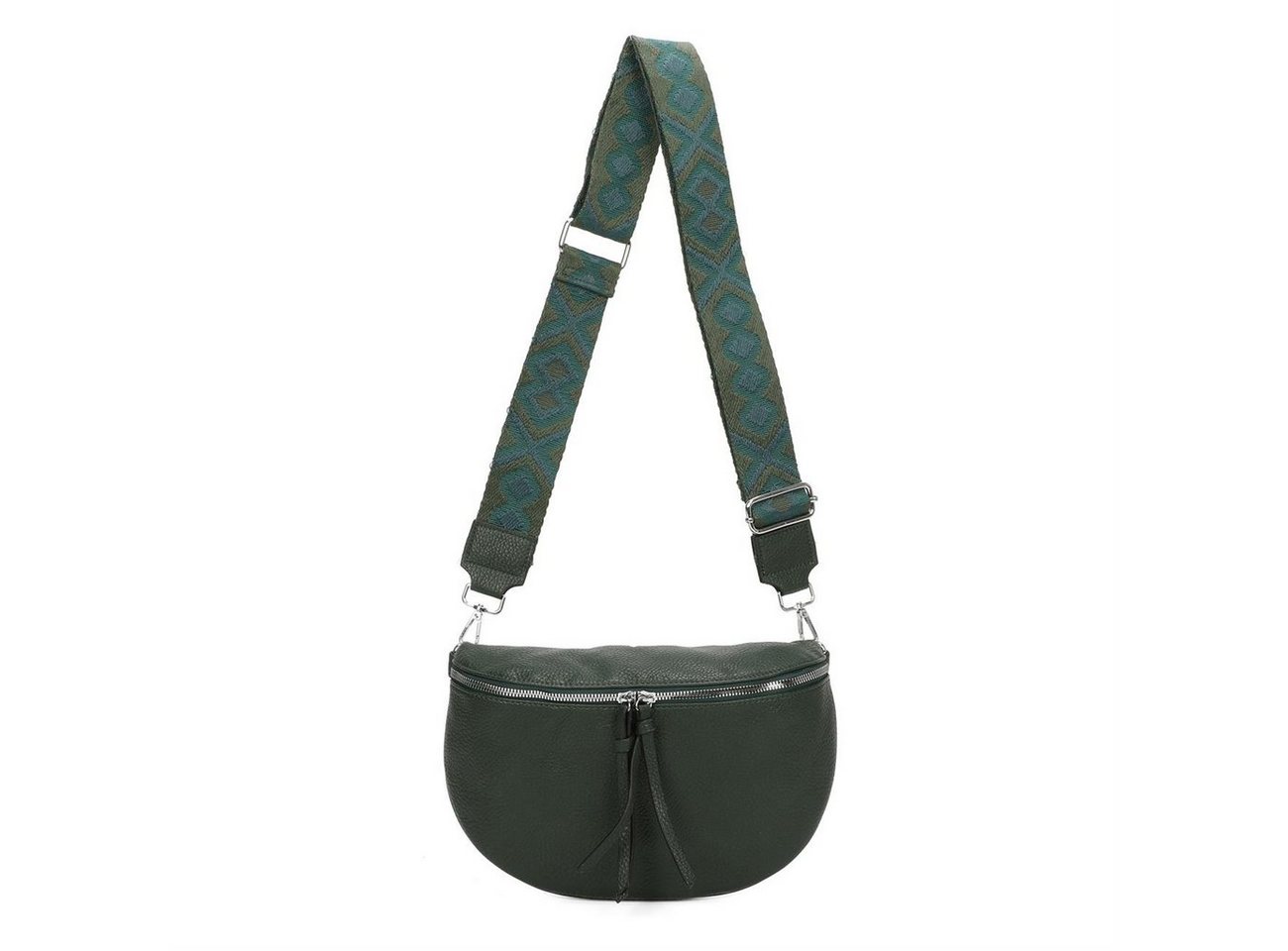 ITALYSHOP24 Schultertasche Damen Brusttasche Umhängetasche CrossBody Tasche CrossBag Muster Gurt, Hüfttasche Bodybag Gürteltasche Bauchtasche Handytasche leicht Gewicht von ITALYSHOP24