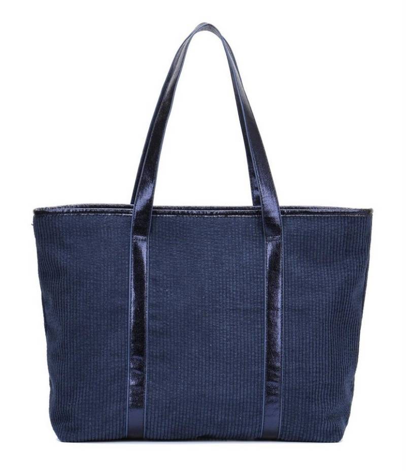 ITALYSHOP24 Schultertasche Damen Cordtasche Shopper Tote Bag Handtasche Umhängetasche Metallic, Damentasche Veloursleder Weekender Hobo Bag Beuteltasche Urlaub Leicht von ITALYSHOP24