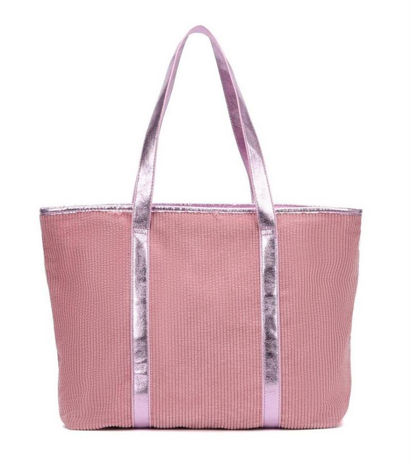 ITALYSHOP24 Schultertasche Damen Cordtasche Shopper Tote Bag Handtasche Umhängetasche Metallic, Damentasche Veloursleder Weekender Hobo Bag Beuteltasche Urlaub Leicht von ITALYSHOP24