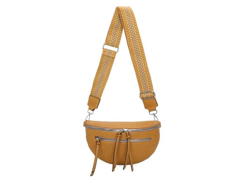 ITALYSHOP24 Schultertasche Damen Gürteltasche Umhängetasche CrossBody Schultertasche CrossOver, Brusttasche, Hüfttasche, Bodybag, Muster Taschengurt, leicht Gewicht von ITALYSHOP24