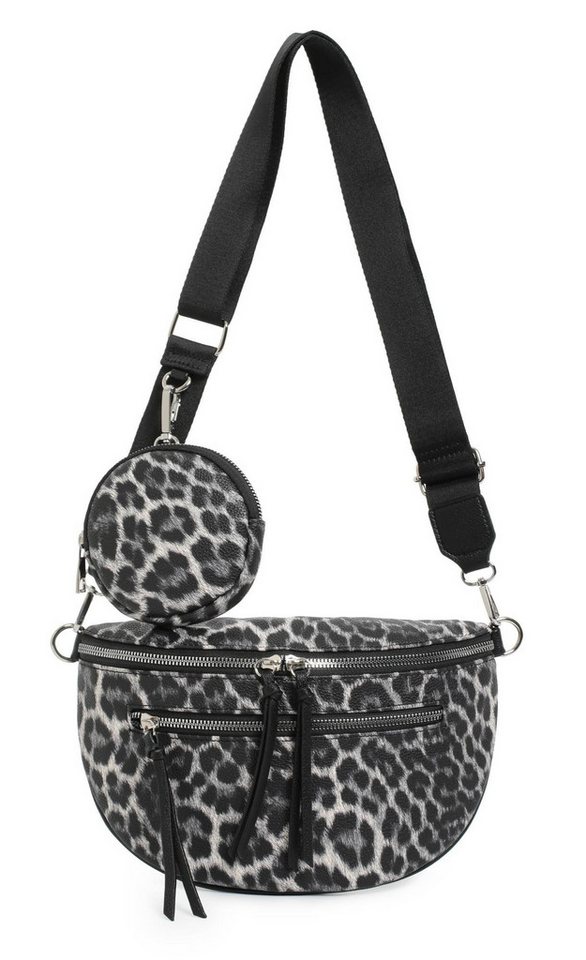 ITALYSHOP24 Schultertasche Damen Gürteltasche Umhängetasche CrossBody Schultertasche CrossOver, Brusttasche, Hüfttasche, Bodybag, Muster Taschengurt, leicht Gewicht von ITALYSHOP24