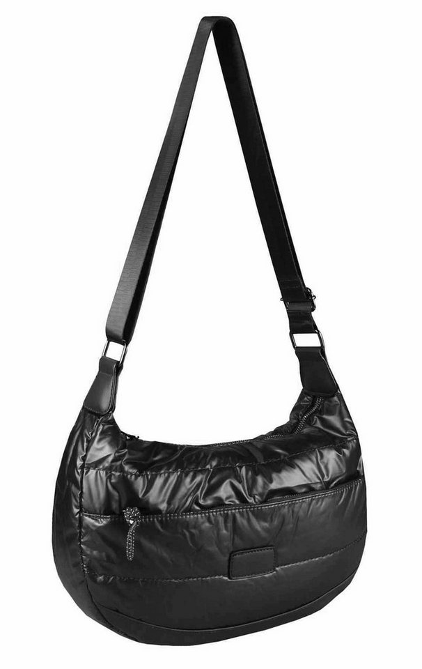 ITALYSHOP24 Schultertasche Damen Halbmond Tasche CrossOver Nylon Handtasche Shopper Reise, Bodybag Umhängetasche Crossbody Runde MOON Brust Slingtasche Puffer ITALYSHOP24 Schultertasche Damen Halbmond Tasche CrossOver Nylon Handtasche Shopper Reise, Bodybag Umhängetasche Crossbody Runde MOON Brust Slingtasche Puffer von ITALYSHOP24