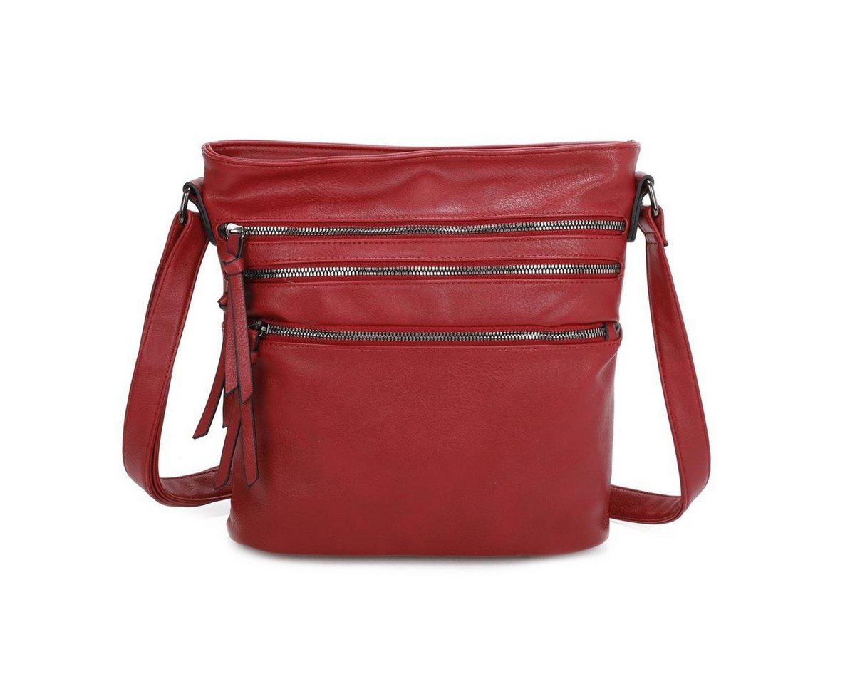 ITALYSHOP24 Schultertasche Damen Hand-Tasche XL Shopper Umhängetasche Cross body Over Hobo Bag, Henkeltasche für Reise Urlaub Sport, viele Fächer, langes Schultergurt von ITALYSHOP24