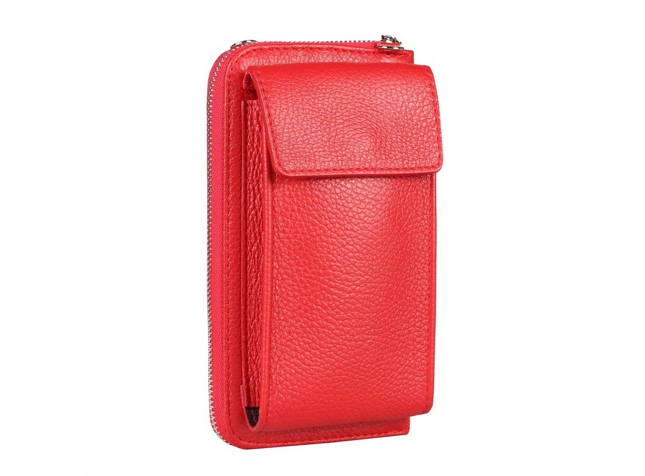 ITALYSHOP24 Schultertasche Damen Leder Handytasche Tasche CrossBody, als Schultertasche, CrossOver, Umhängetasche tragbar von ITALYSHOP24