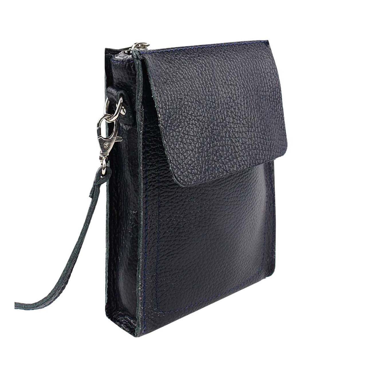 ITALYSHOP24 Schultertasche Damen Leder Handytasche Tasche CrossBody, als Schultertasche, CrossOver, Umhängetasche tragbar von ITALYSHOP24