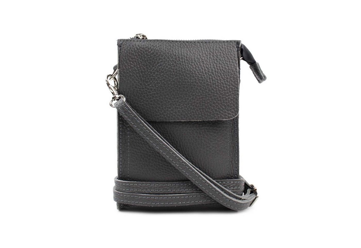 ITALYSHOP24 Schultertasche Damen Leder Handytasche Tasche CrossBody, als Schultertasche, CrossOver, Umhängetasche tragbar von ITALYSHOP24