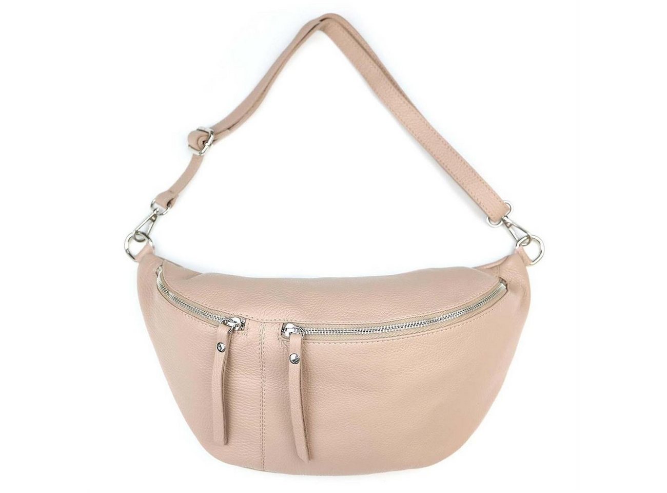 ITALYSHOP24 Schultertasche Damen Leder Tasche CrossBody Brusttasche BodyBag, als CrossOver, Umhängetasche, Hüfttasche von ITALYSHOP24