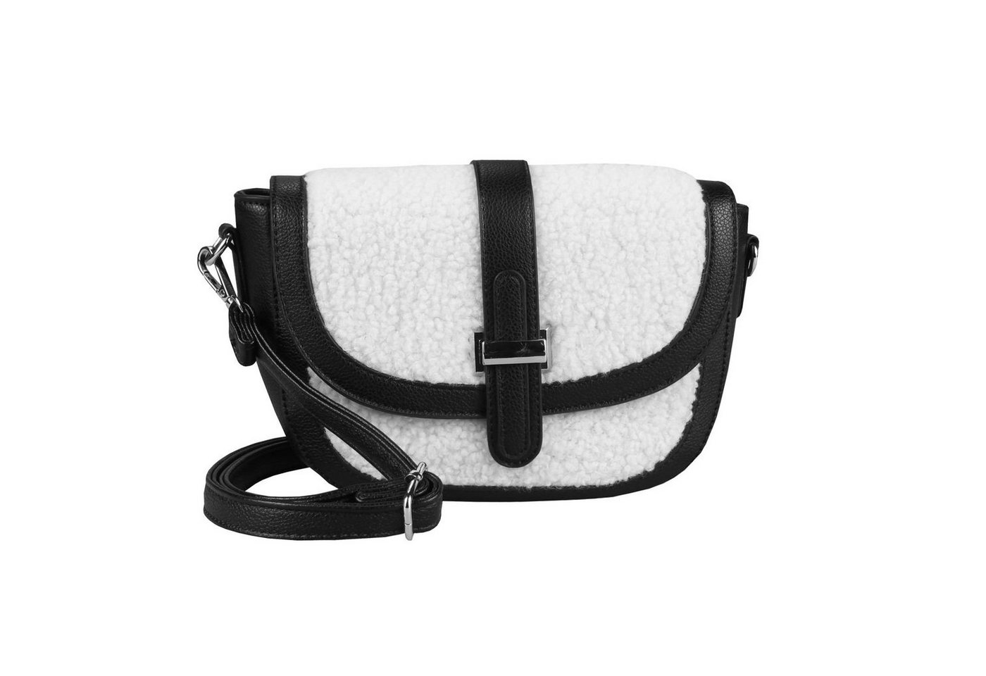 ITALYSHOP24 Schultertasche Damen Pelztasche Bodybag Fell Plüsch, Teddyfell Umhängetasche Handtasche Pelz Shopper Crossbody von ITALYSHOP24