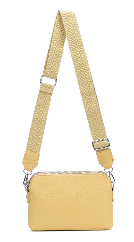 ITALYSHOP24 Schultertasche Damen Tasche Bodybag Umhängetasche Crossbody Brusttasche Handtasche, Crossover Muster Taschengurt Smartphone Geldtasche Abend Handy Clutch von ITALYSHOP24