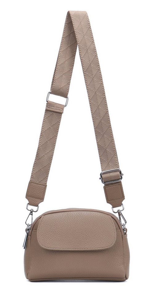 ITALYSHOP24 Schultertasche Damen Tasche Bodybag Umhängetasche Crossover Abendtasche Handytasche, Handtasche Crossbody Geldtasche Freizeit Urlaub Brusttasche Kunstleder von ITALYSHOP24