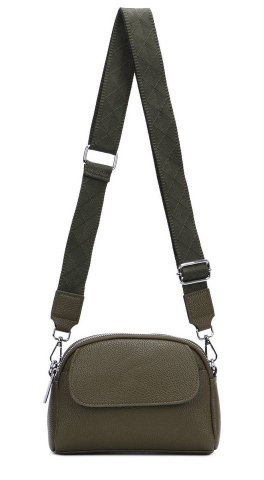 ITALYSHOP24 Schultertasche Damen Tasche Bodybag Umhängetasche Crossover Abendtasche Handytasche, Handtasche Crossbody Geldtasche Freizeit Urlaub Brusttasche Kunstleder von ITALYSHOP24