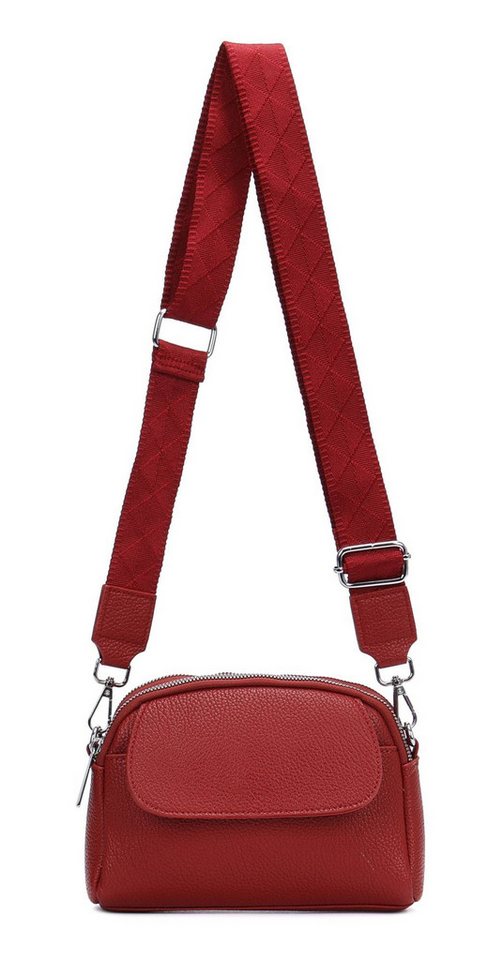 ITALYSHOP24 Schultertasche Damen Tasche Bodybag Umhängetasche Crossover Abendtasche Handytasche, Handtasche Crossbody Geldtasche Freizeit Urlaub Brusttasche Kunstleder von ITALYSHOP24