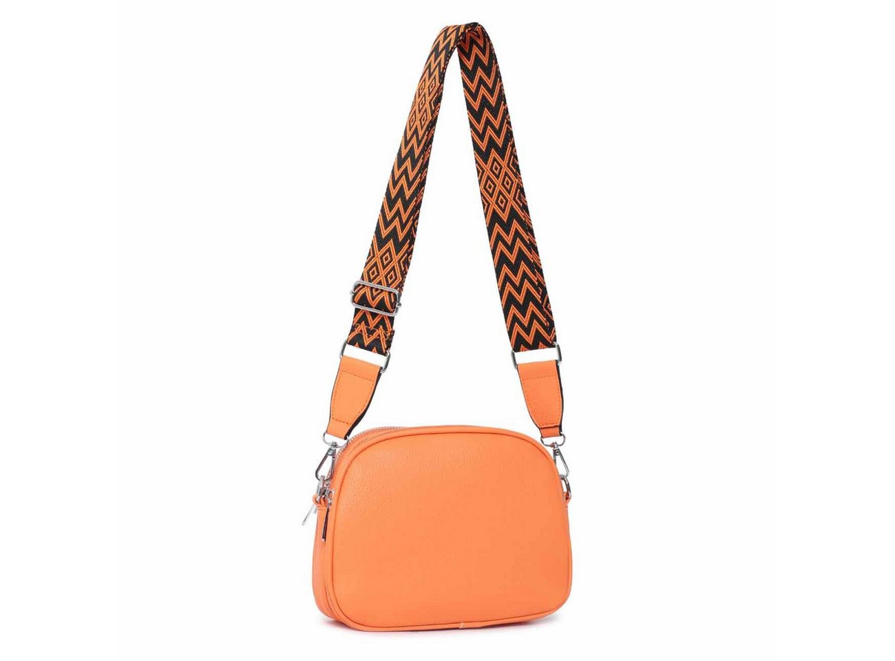 ITALYSHOP24 Schultertasche Damen Tasche Crossbody Handytasche, als Schultertasche, Crossover, Umhängetasche tragbar von ITALYSHOP24