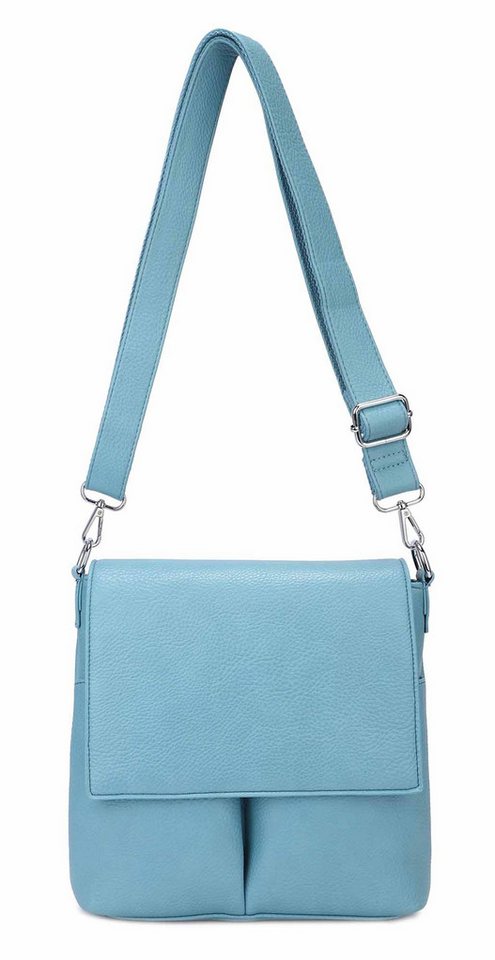 ITALYSHOP24 Schultertasche Damen Tasche Crossbody Umhängetasche Shopper Tablettasche Messenger, CrossOver Handtasche Unisex Bodybag Überschlagtasche Leder Optik Reise von ITALYSHOP24