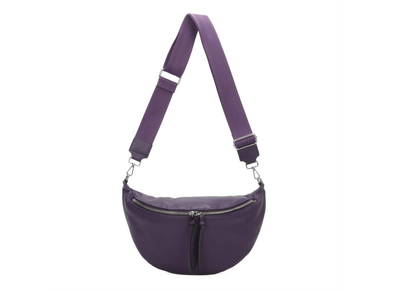 ITALYSHOP24 Schultertasche Damen Tasche Gürteltasche Bauchtasche Brusttasche (CrossBody Bag, Crossbag, Reisetasche), als CrossOver, Umhängetasche tragbar, Hüfttasche von ITALYSHOP24