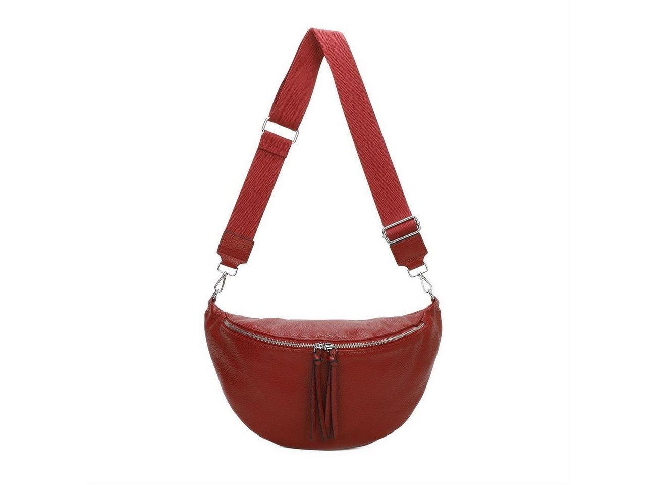 ITALYSHOP24 Schultertasche Damen Tasche Gürteltasche Bauchtasche Brusttasche (CrossBody Bag, Crossbag, Reisetasche), als CrossOver, Umhängetasche tragbar, Hüfttasche von ITALYSHOP24