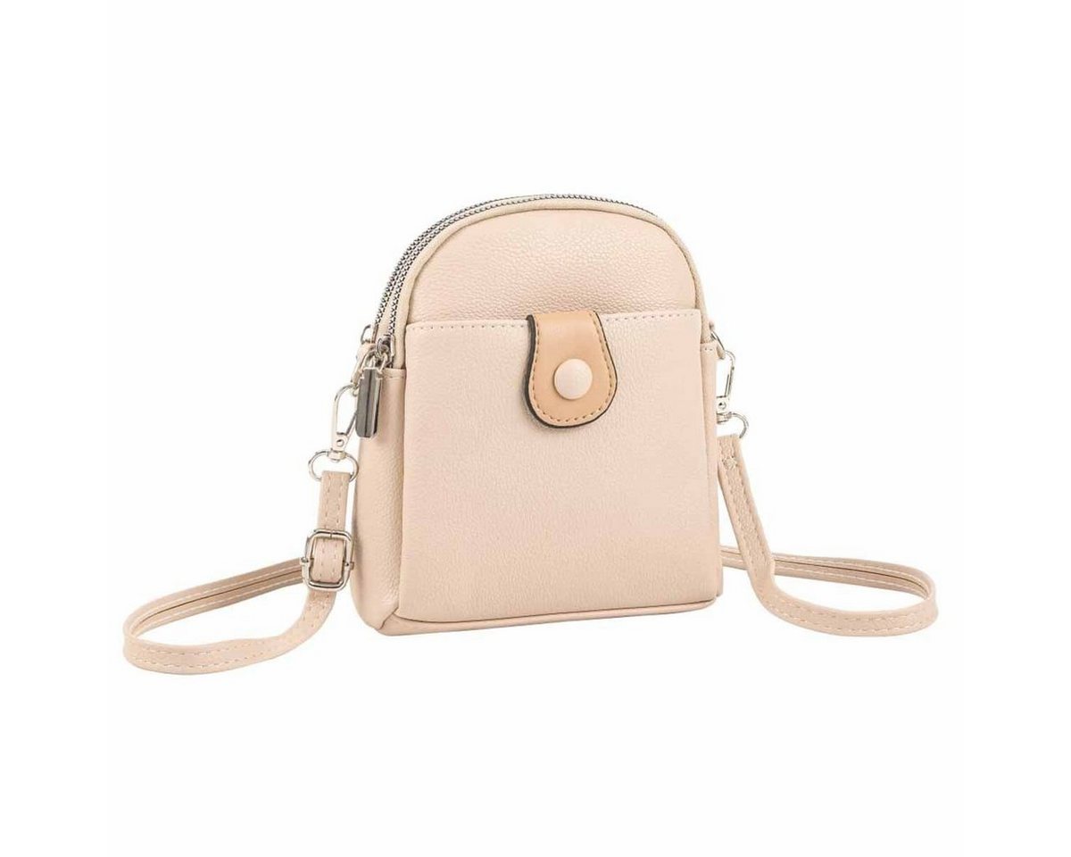 ITALYSHOP24 Schultertasche Damen Tasche Minibag Umhängetasche Geldbörse Handytasche Crossover, Brusttasche Bodybag Crossbody Hüfttasche Clutch leicht Gewicht von ITALYSHOP24