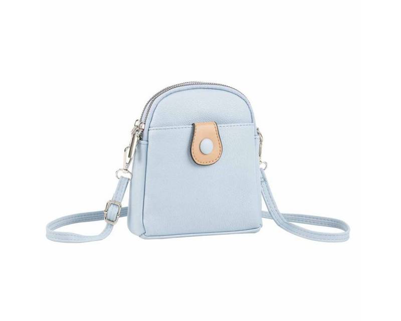 ITALYSHOP24 Schultertasche Damen Tasche Minibag Umhängetasche Geldbörse Handytasche Crossover, Brusttasche Bodybag Crossbody Hüfttasche Clutch leicht Gewicht von ITALYSHOP24
