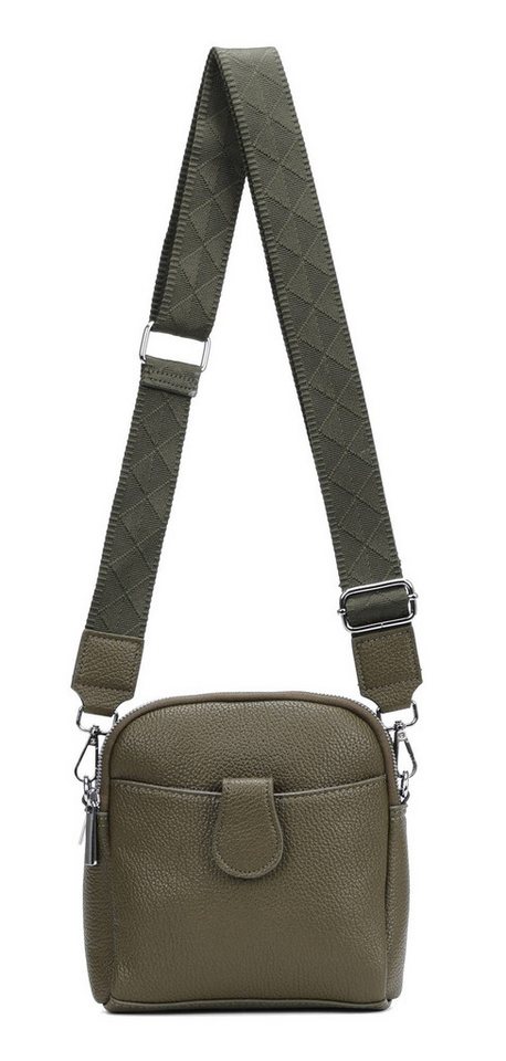 ITALYSHOP24 Schultertasche Damen Tasche Minibag Umhängetasche Geldbörse Handytasche Crossover, Brusttasche Bodybag Crossbody Hüfttasche Clutch leicht Gewicht von ITALYSHOP24