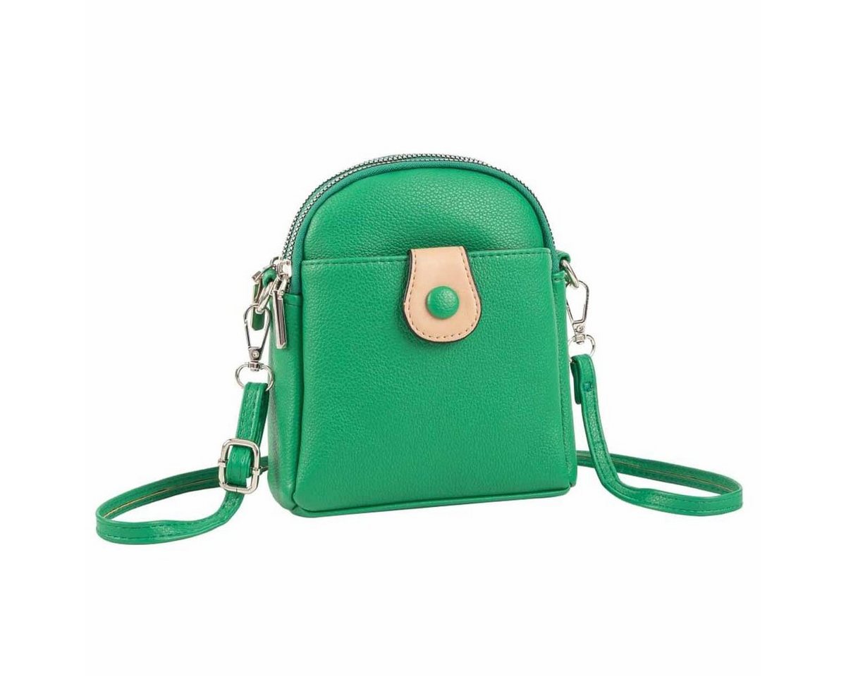 ITALYSHOP24 Schultertasche Damen Tasche Minibag Umhängetasche Geldbörse Handytasche Crossover, Brusttasche Bodybag Crossbody Hüfttasche Clutch leicht Gewicht von ITALYSHOP24